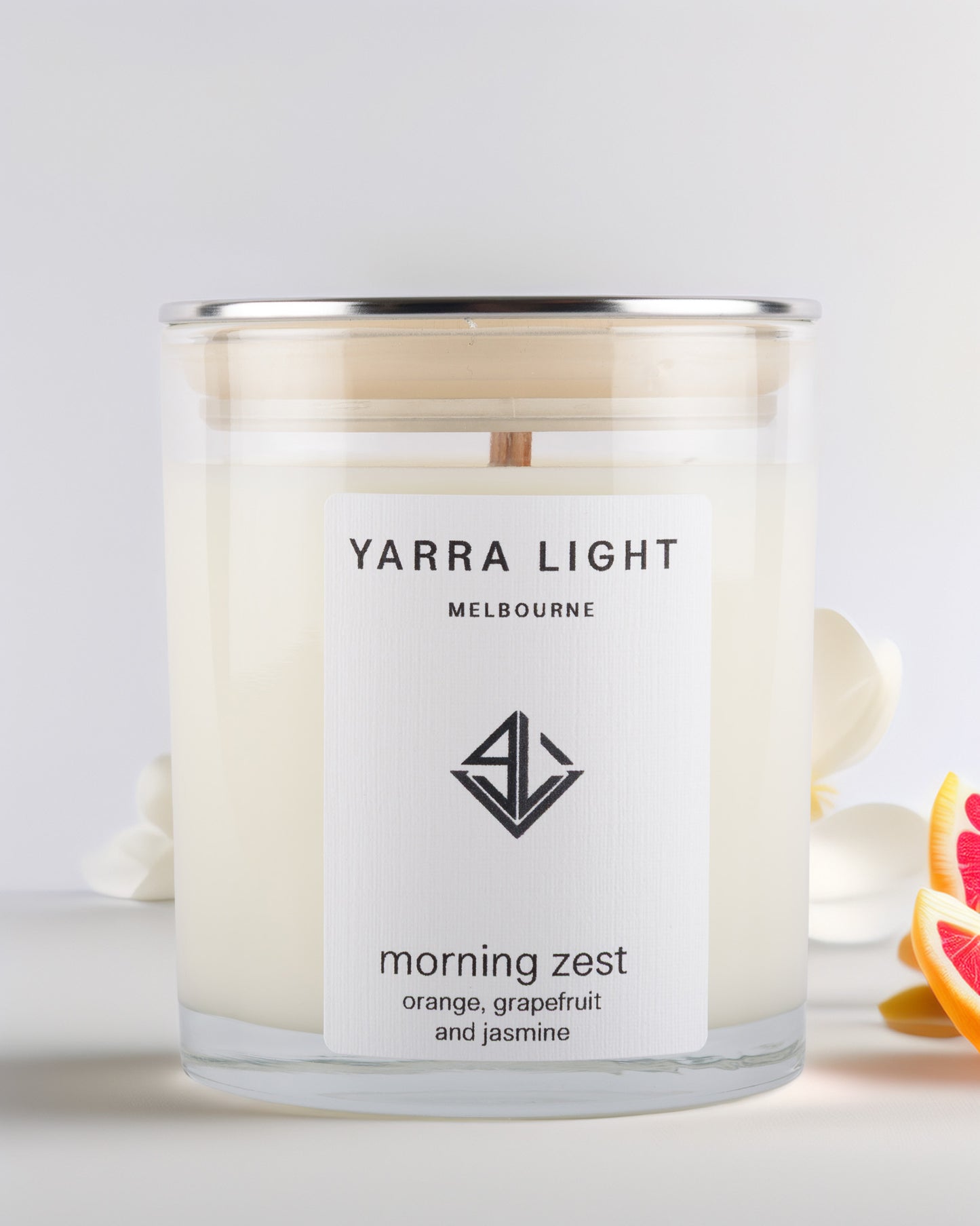 Morning Zest | Orange & Grapefruit & Jasmine Scented Candle