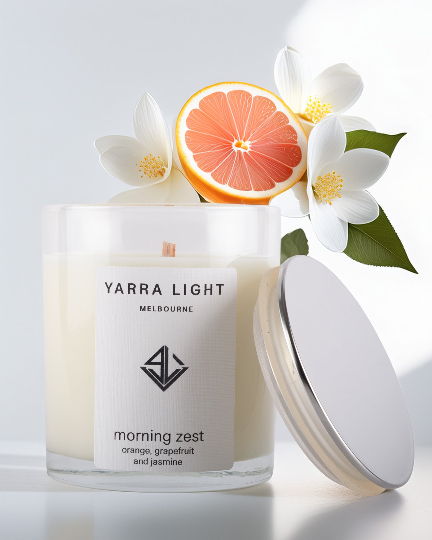 Morning Zest | Orange & Grapefruit & Jasmine Scented Candle