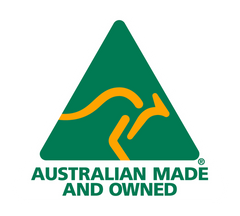 Australian Made and Owned logo