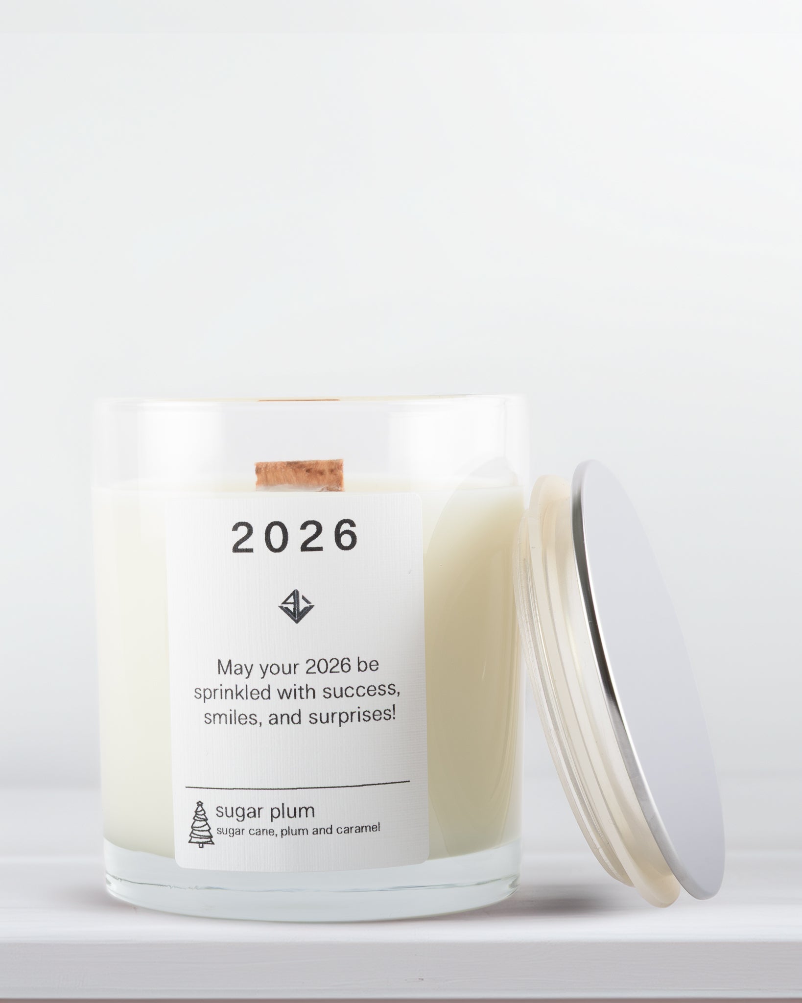Yarra Light soy wax candle with a label reading '2026' on a white background